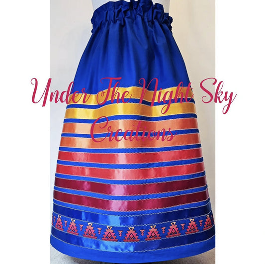 Royal Blue Ribbon Skirt