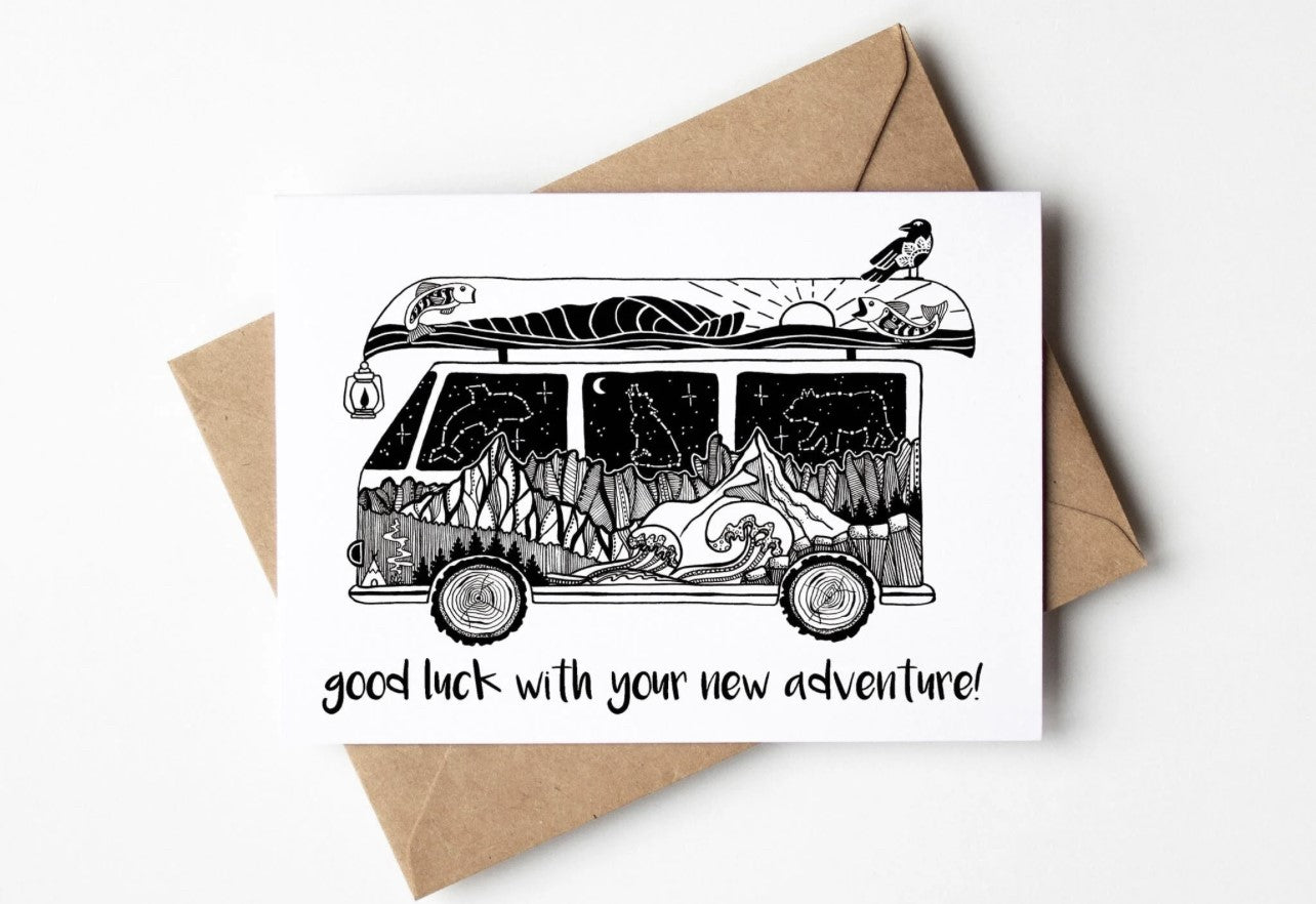 Good Luck With Your New Adventure Greeting Card