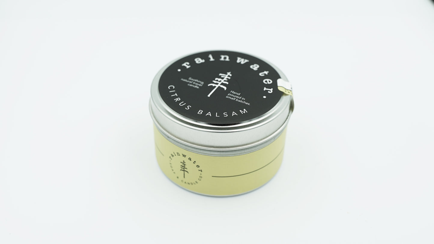 CITRUS BALSAM SOY WAX TRAVEL CANDLE