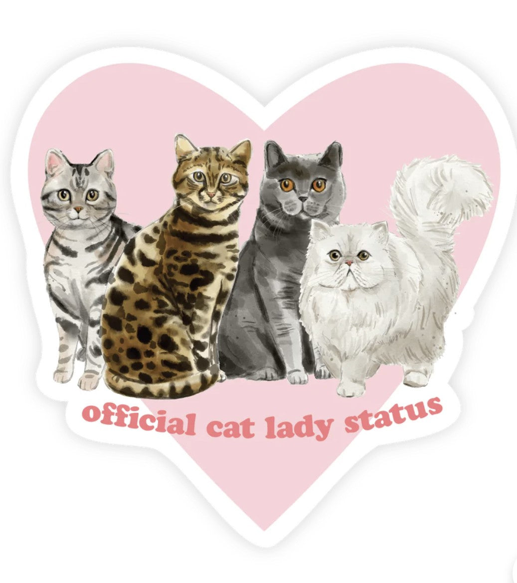 OFFICIAL CAT LADY STATUS | MAGNET