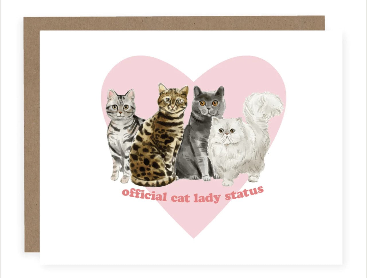 OFFICIAL CAT LADY STATUS | CARD