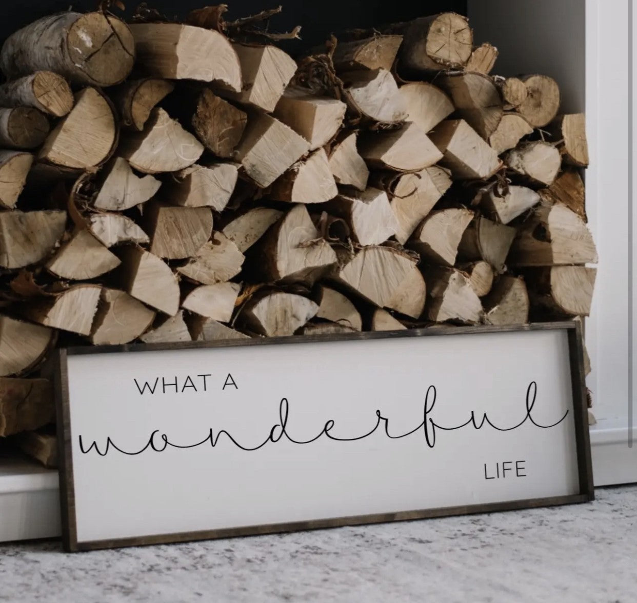 What A Wonderful Life Wood Sign