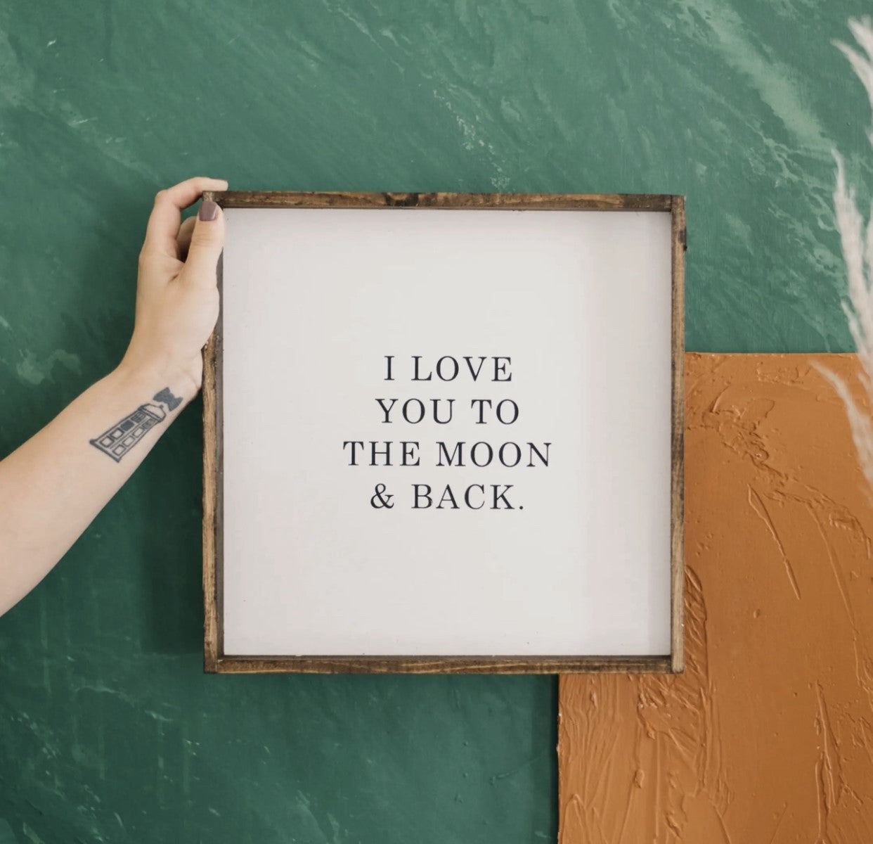I Love You To The Moon And Back | Wood Sign