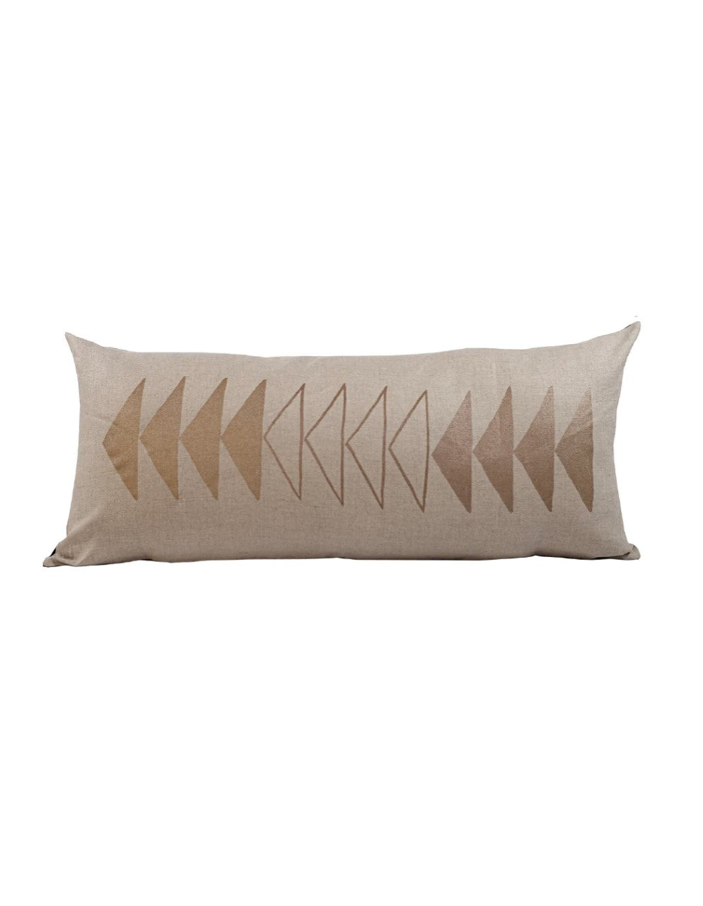 Copper Arrows Long Lumbar Pillow