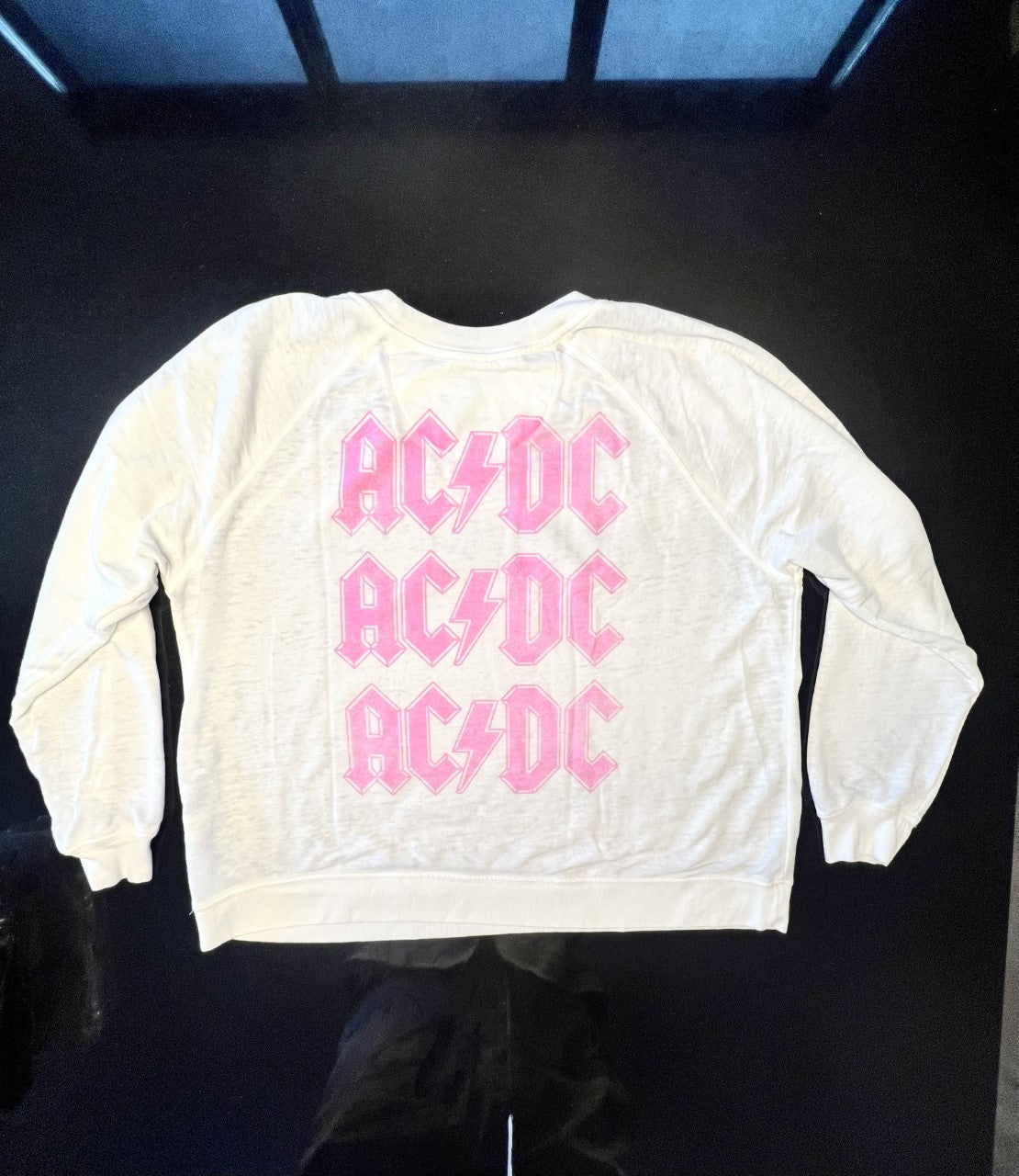 ACDC Pink Bolt Long Sleeve Sweater