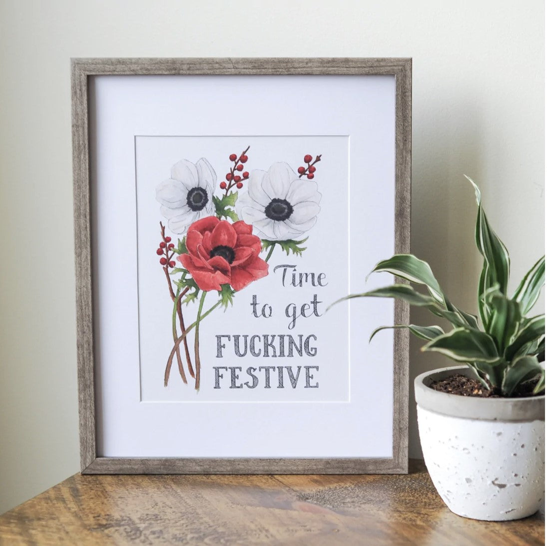 Time to Get Fucking Festive Wall Art