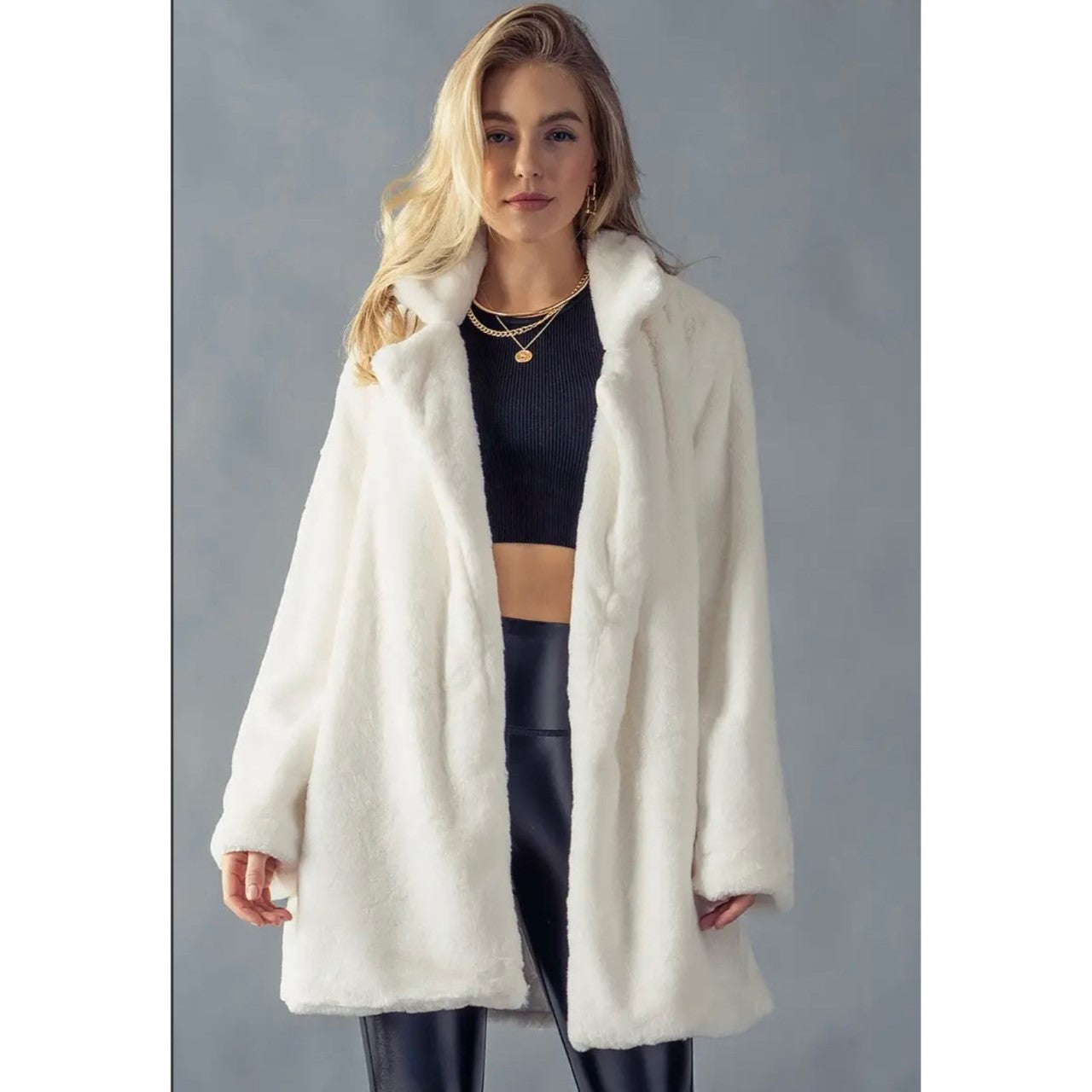 Oversized Vegan Fur Long Coat