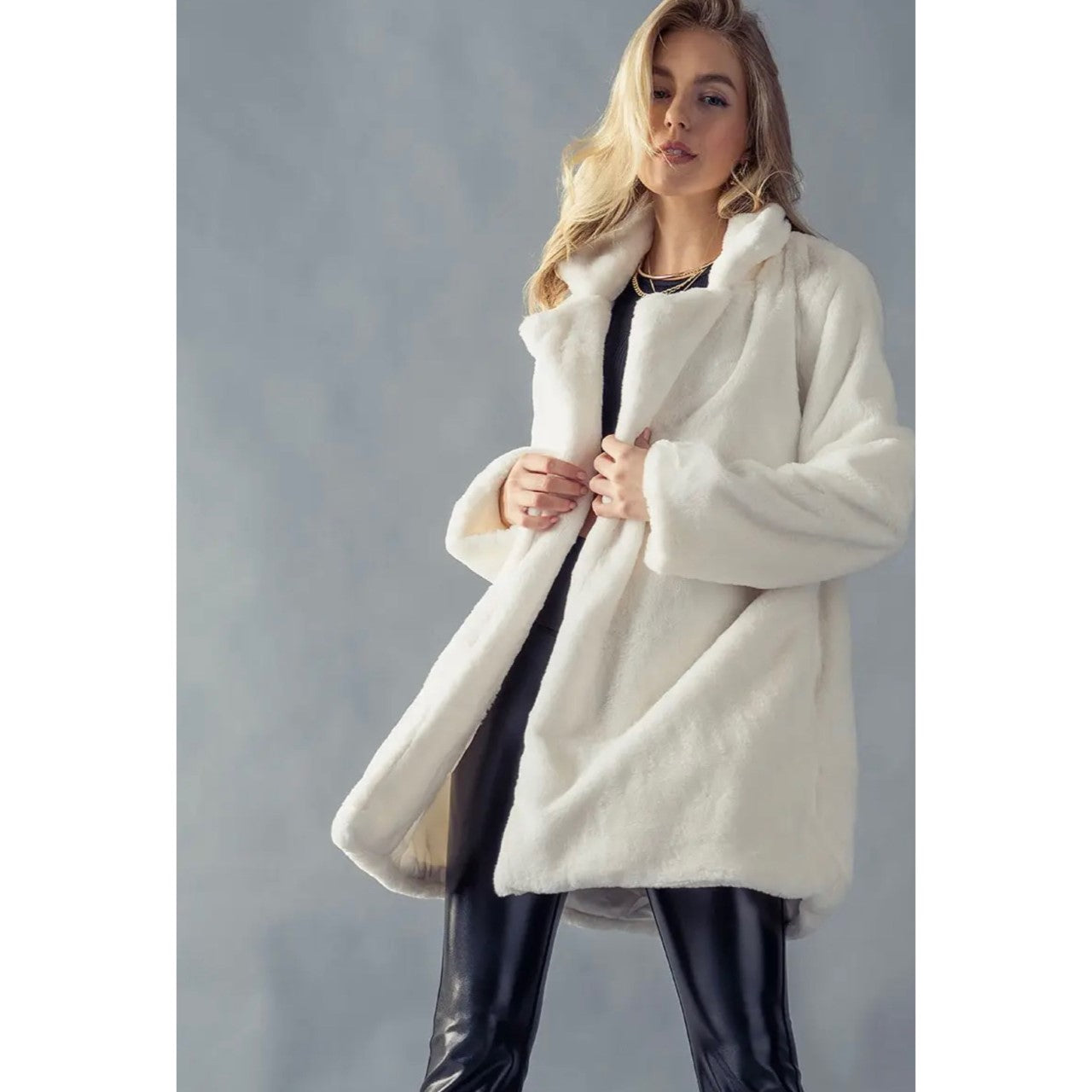 Oversized Vegan Fur Long Coat