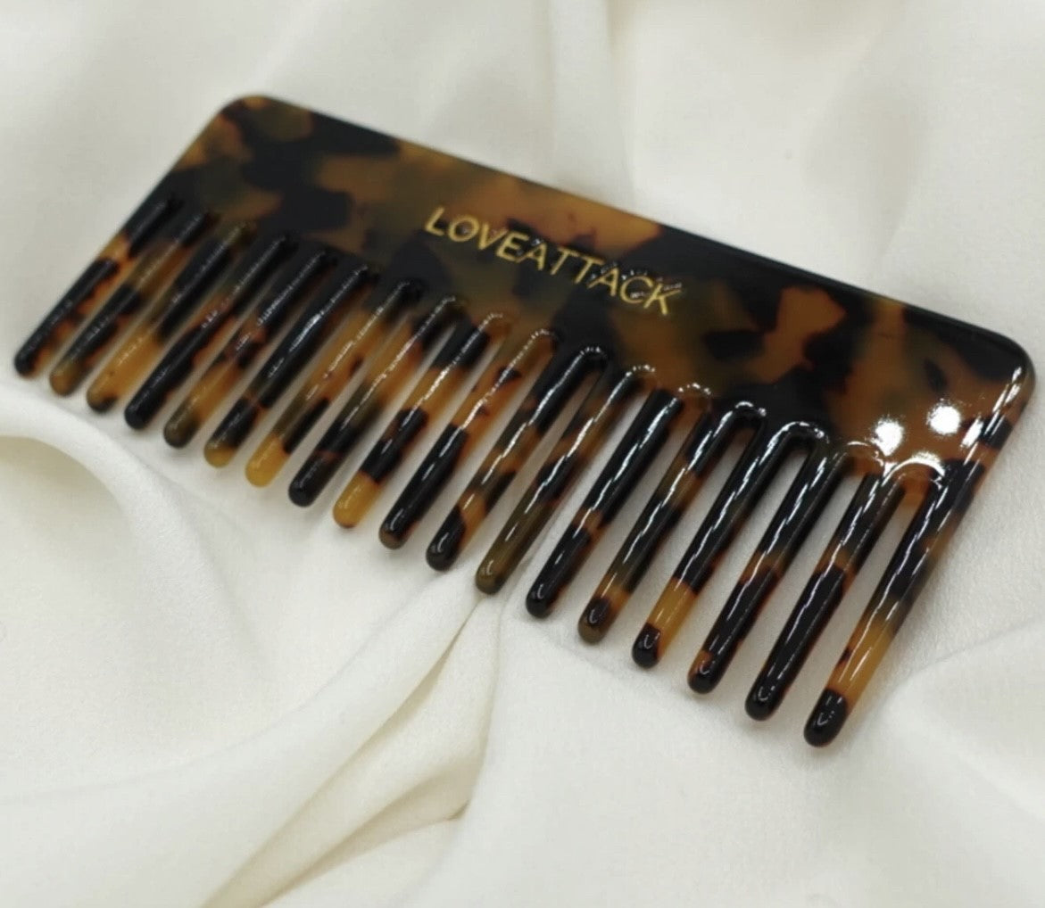 Cellulose Acetate Wide Tooth Detangling Hair Combs