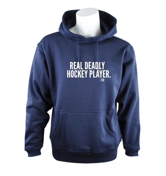 Real Deadly Hockey Player Hoodie - YOUTH
