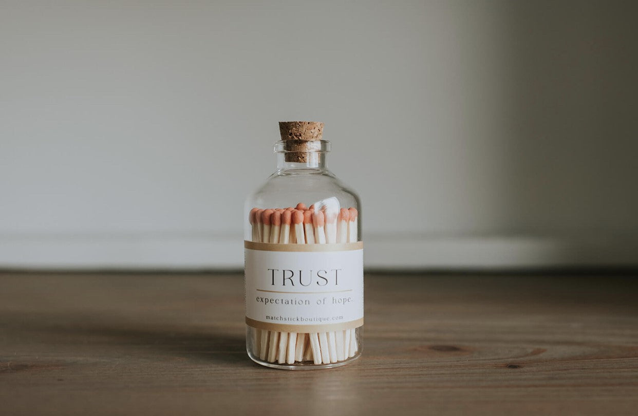 TRUST | Apricot Matches & Apothecary Jar